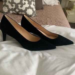 Nine West Suede Black Heels 2”